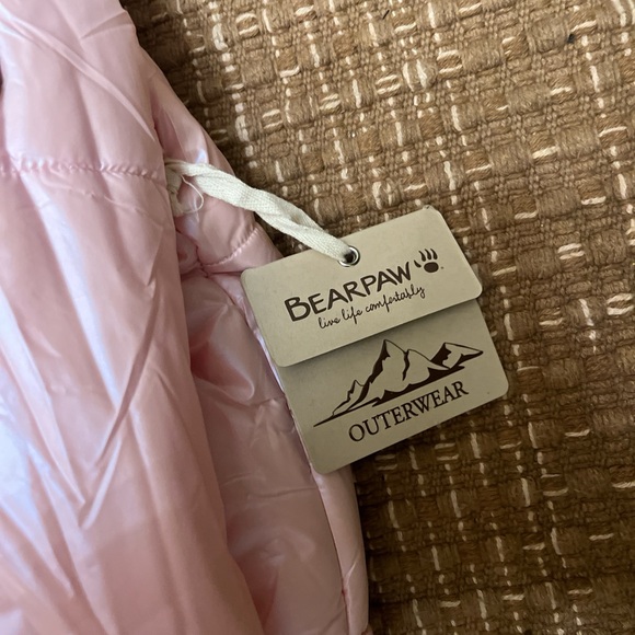 BearPaw Light Pink Kids Puffer Coat - Picture 4 of 6